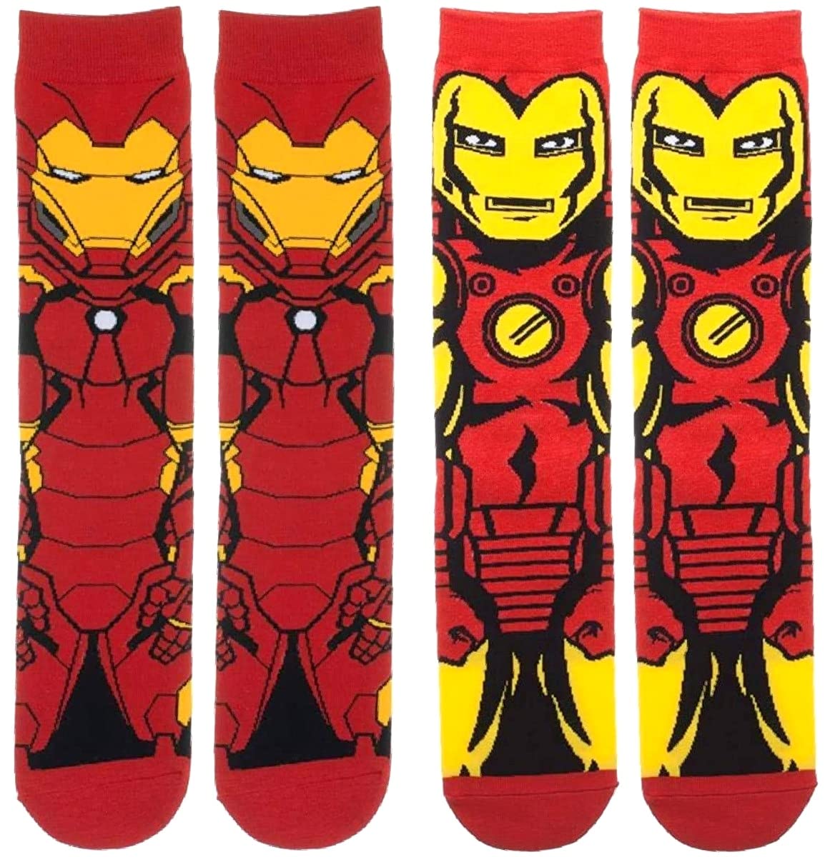 Men Superhero Socks, Novelty Dress Crew Socks Wedding Groomsmen Socks Size 8-13