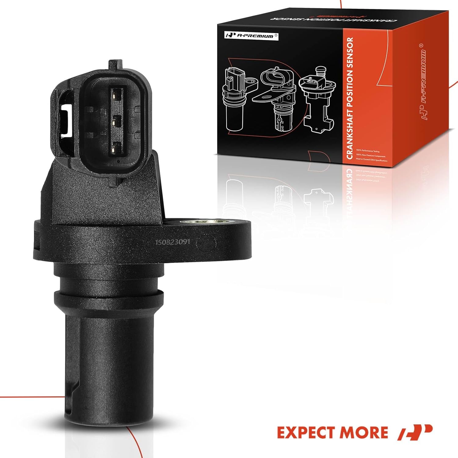 A-Premium Engine Crankshaft Position Sensor Compatible with Subaru 2014-2017 Forester, 2015-2017 WRX, 2.0L