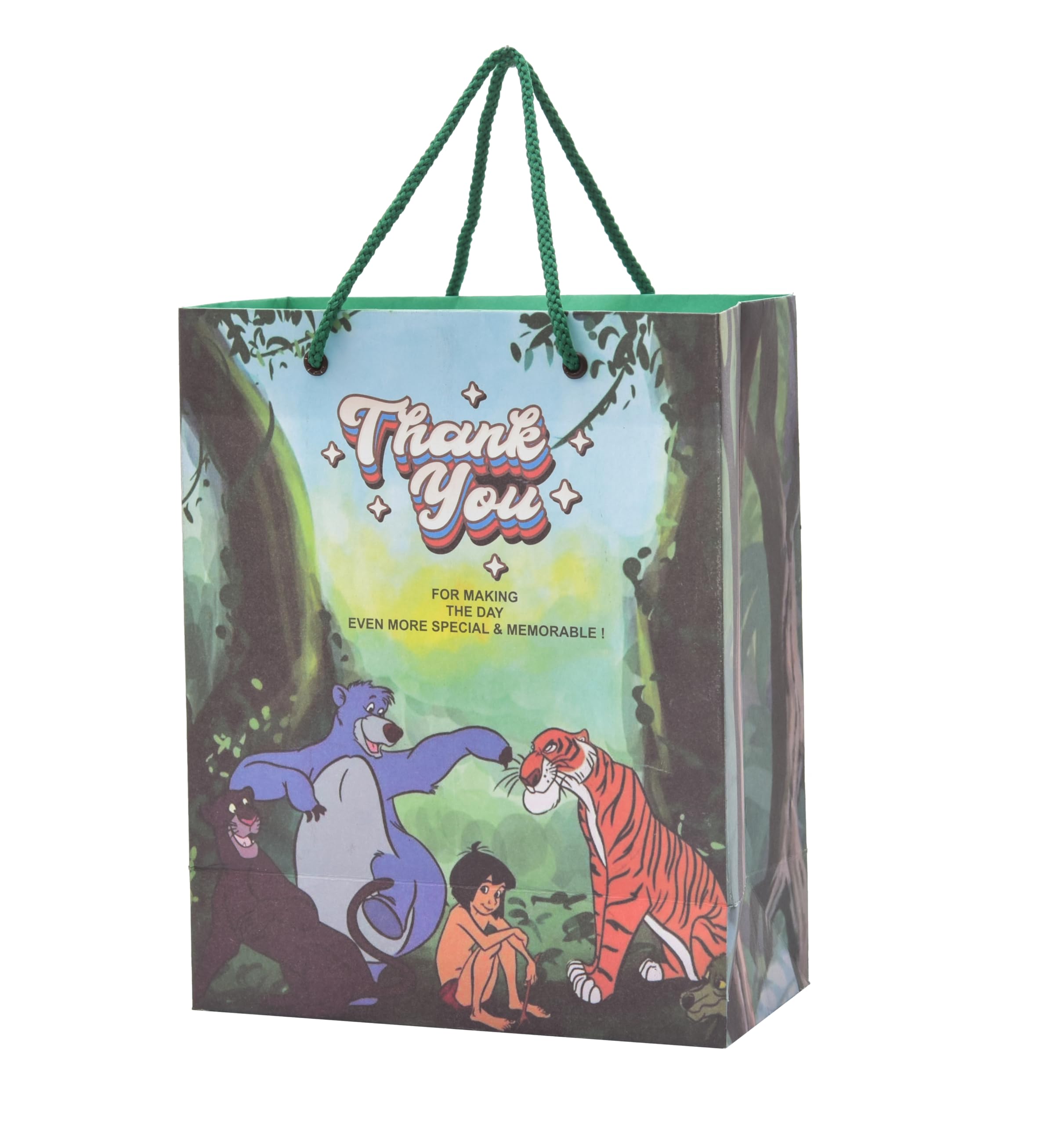 PPJ ® -HAPPY BIRTHDAY (CARTOON JUNGLE THEME) PARTY (10 Pcs.) PAPER CARRY BAG, 10 Inch X 8 Inch X 4 Inch RETURN GIFT/HAPPY BIRTHDAY/RETURN GIFTS/GIFTS/GIFT BAGS/GIFT COVERS (Pack of 10) (B0D1Y6NPQ5) Amazon Price History, Amazon Price Tracker