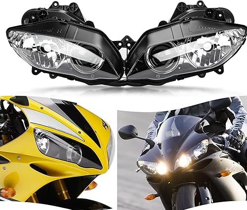 PSLER Faro delantero, faros delanteros de motocicleta, montaje faro para YZF R1 1000 2004 2005 2006