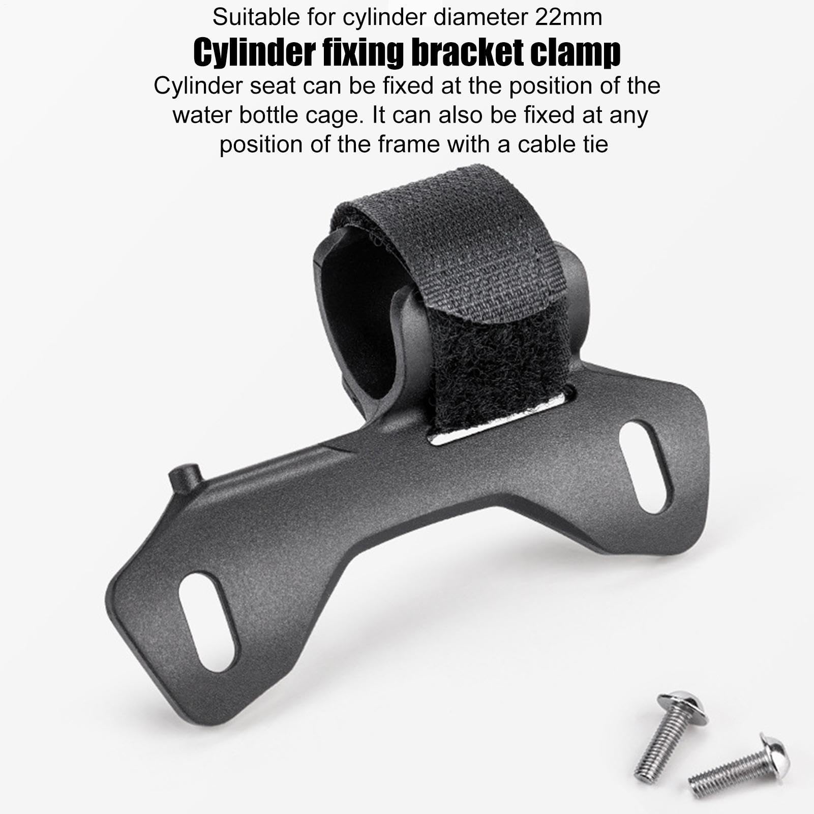 Support De Pompe Vélo 6.5x2.2x2.2 Cm – ABS/nylon, 22 G – Fixation Rapide, Pour Cadre VTT Et Route