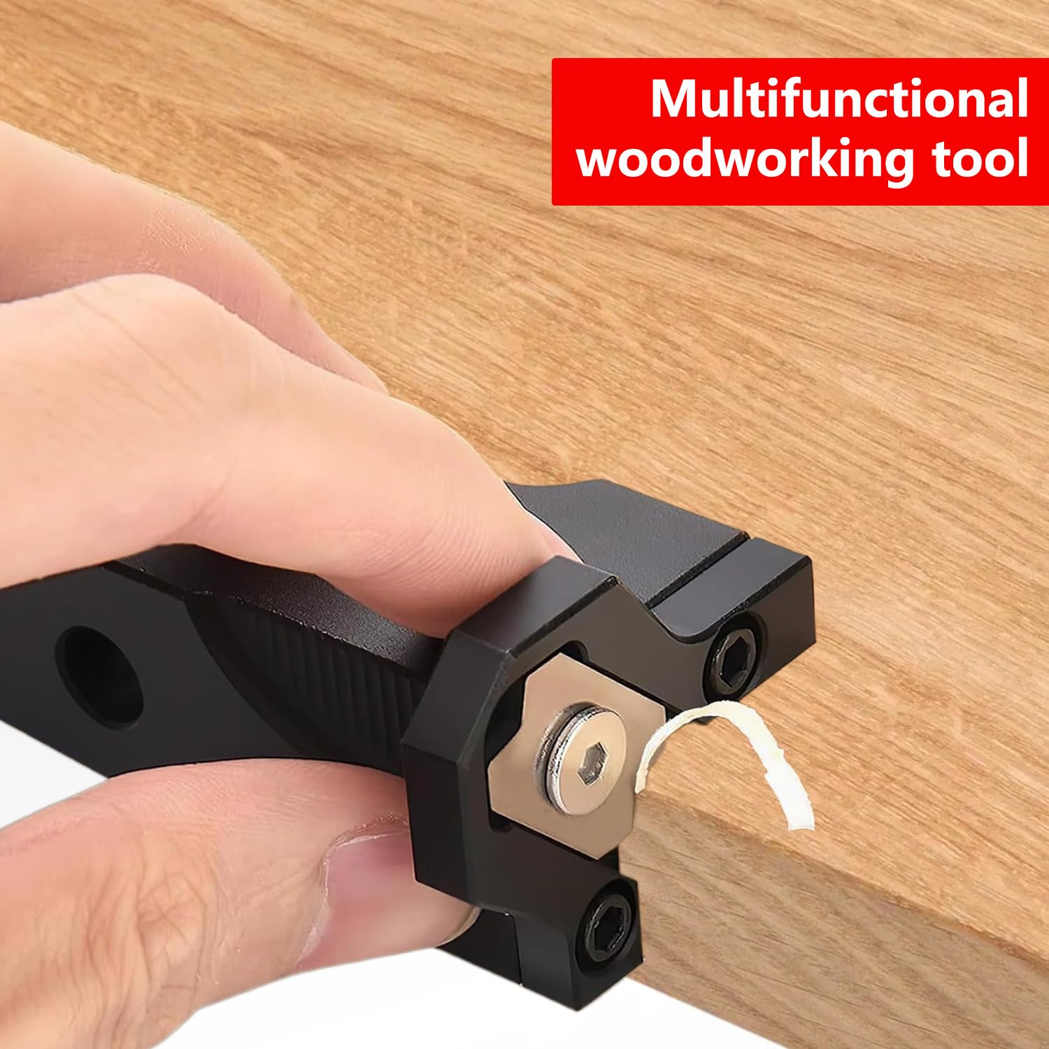 Pialla Per Bordi Legno Con 3 Lame - Pialla Manuale Per Rifinire Mobili, Legno E PVC, Con Chiavi Esagonali - Foto 7