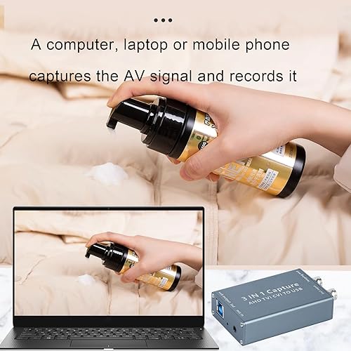 Miniatura 7 de ATCCPYDM Captura de video AHD, tarjeta de captura de 1080P, dispositivo de captura de video AHDTVICVI a USB 3.0, compatible con OBS, POTPLAYER,