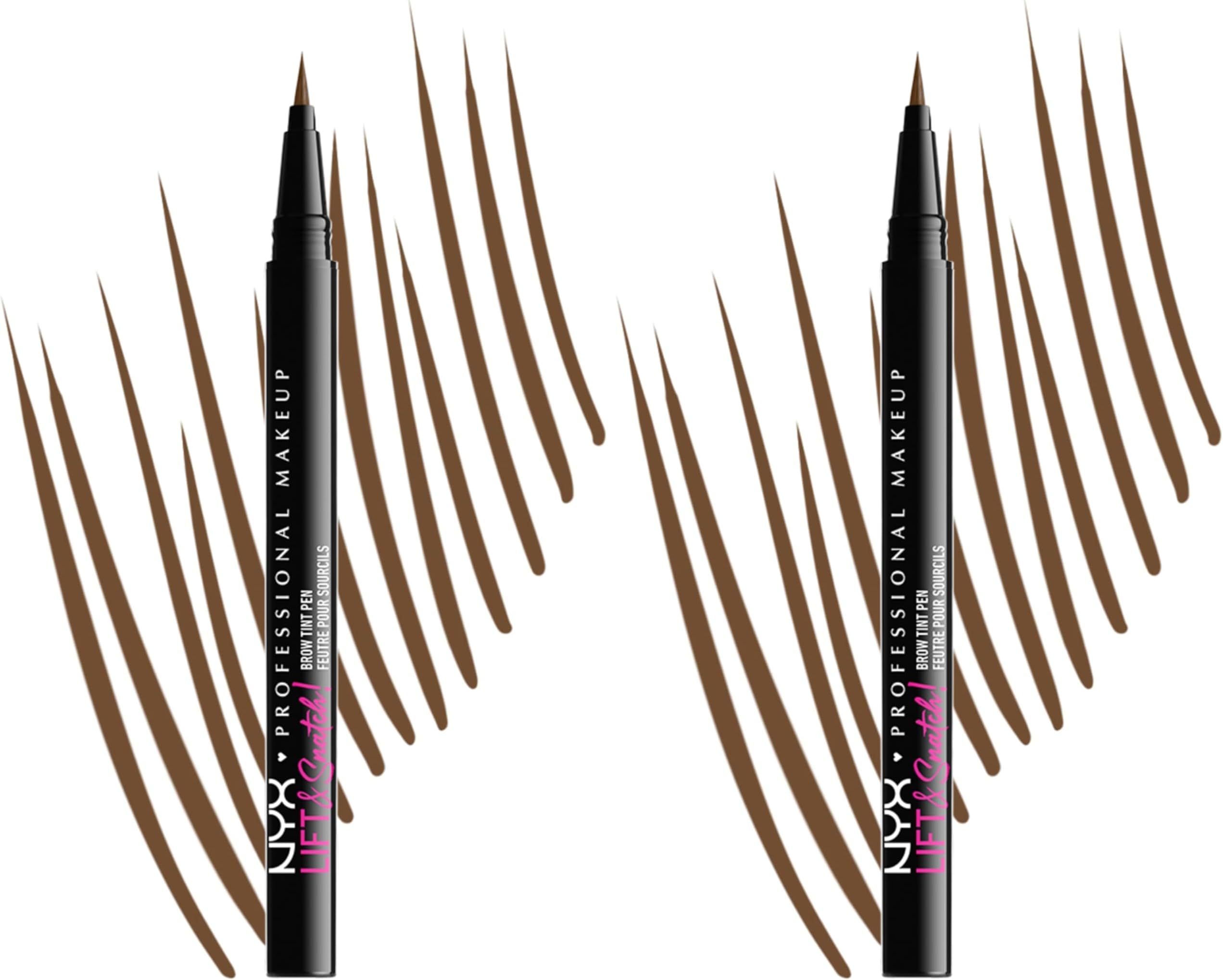 NYX Professional Makeup Lift And Snatch Brow Tint Pen, Smudge-proof, Transfer-proof, Brunette (Pack of 2)