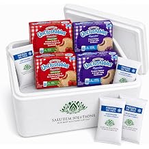 Smucker's Uncrustables Frozen Sandwich Variety Pack, Whole Wheat Peanut Butter & Strawberry Jam and Peanut Butter & Grape Jelly, 24 Count