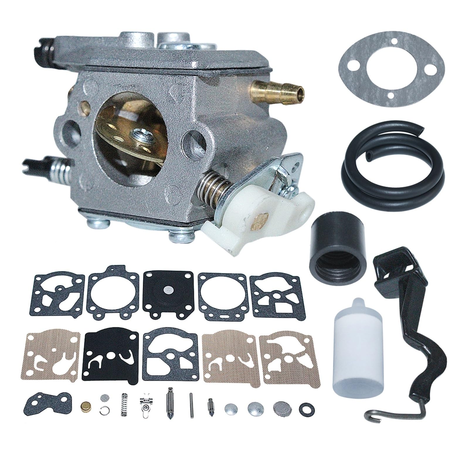 Carburador for H 55 51, barra de estrangulación, línea de filtro de combustible, Kit de reparación de arranque de admisión, motosierra, gasolina, piezas de herramientas de jardín