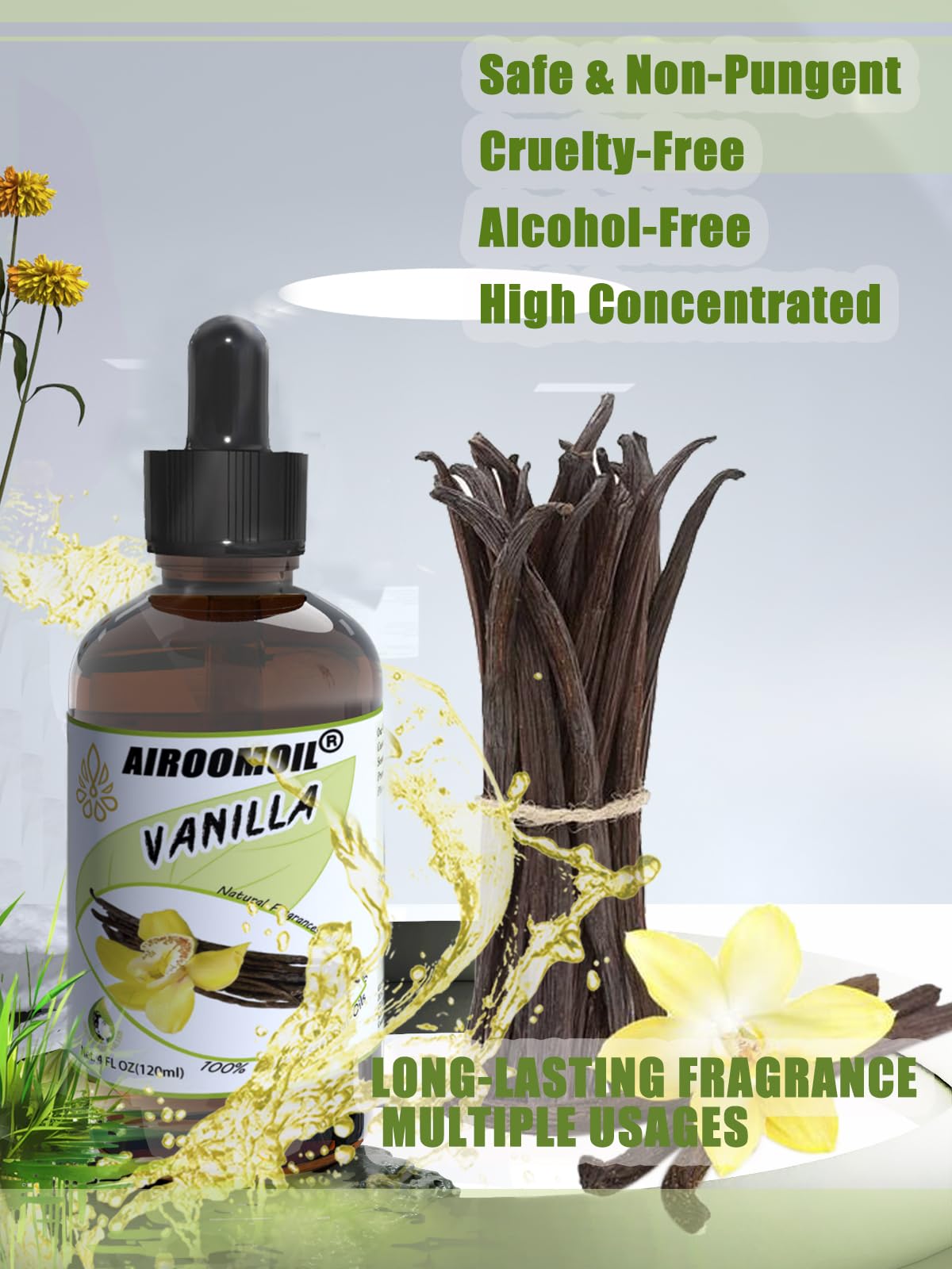 Olio Essenziale Di Vaniglia, Olio Profumato Caldo E Dolce, Olio per Diffusori Di Profumo, Olio per La Fragranzia 120ml