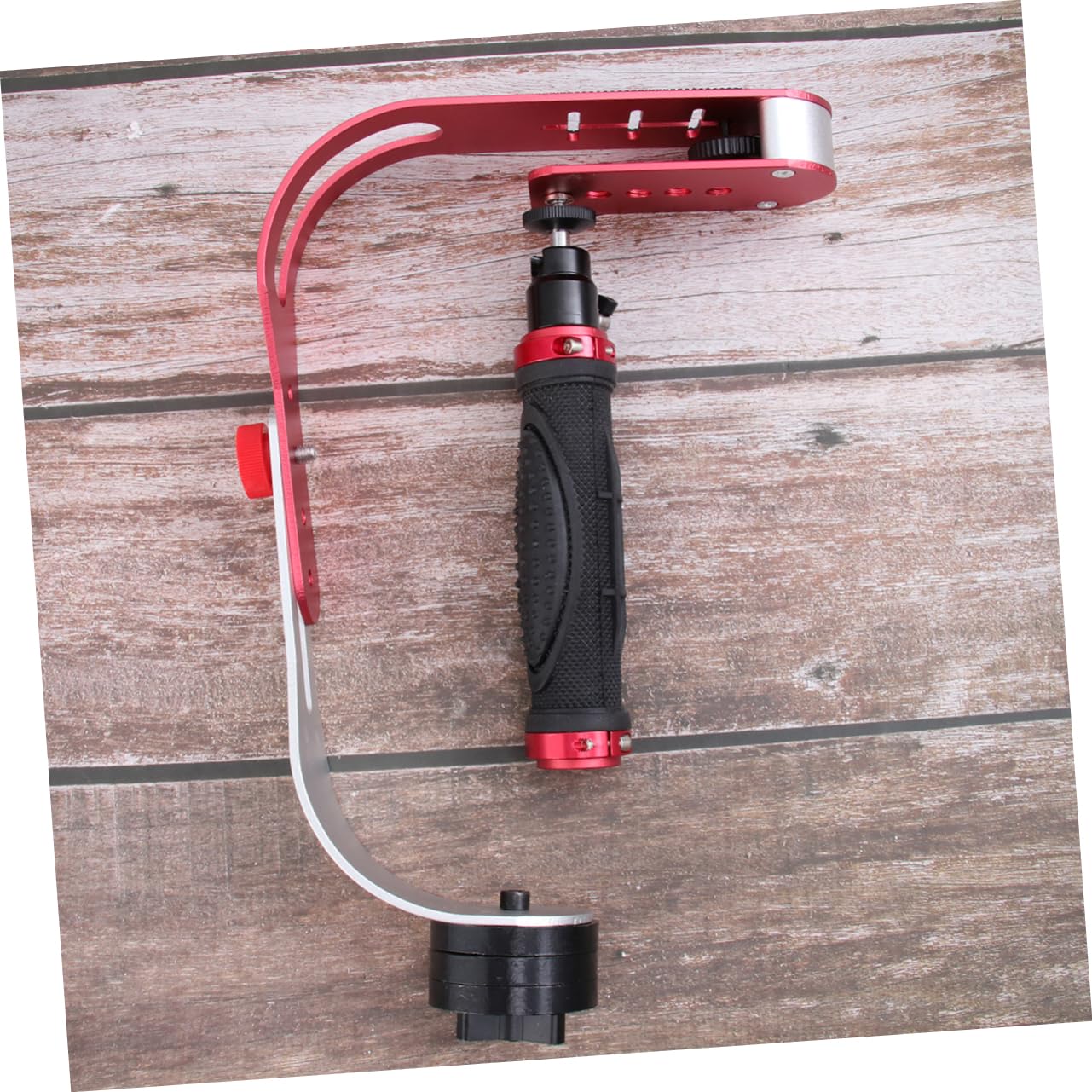 Stabilizzatore Manuale a Forma di Arco per Camera Dv | Lega di Alluminio Rosso, Riduce le Vibrazioni, Comodo da Portare in Viaggio