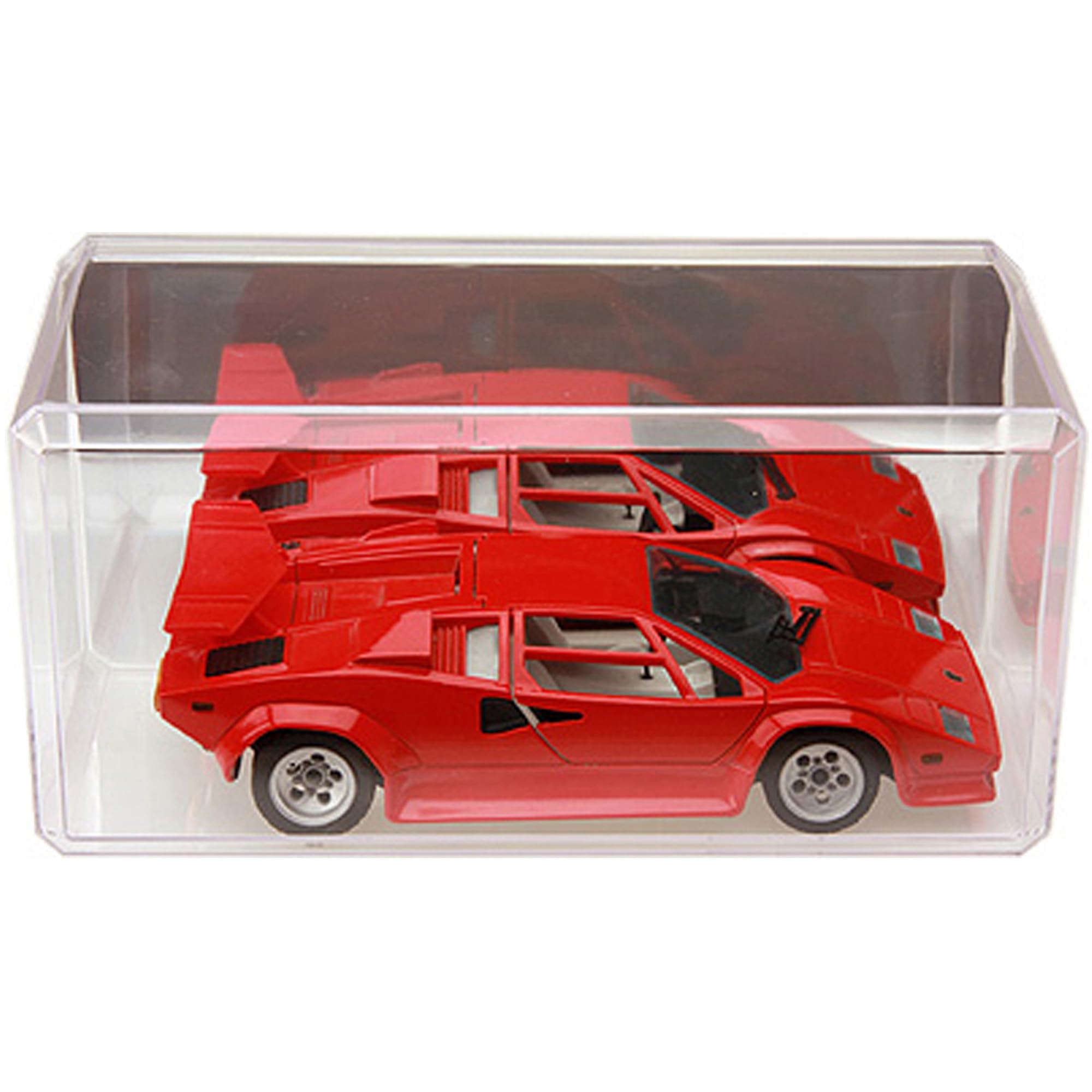 Pioneer Plastics Display Case For 1:32 Scale Cars - 8x3.75x3.5 Inch Clear Acrylic With Mirror