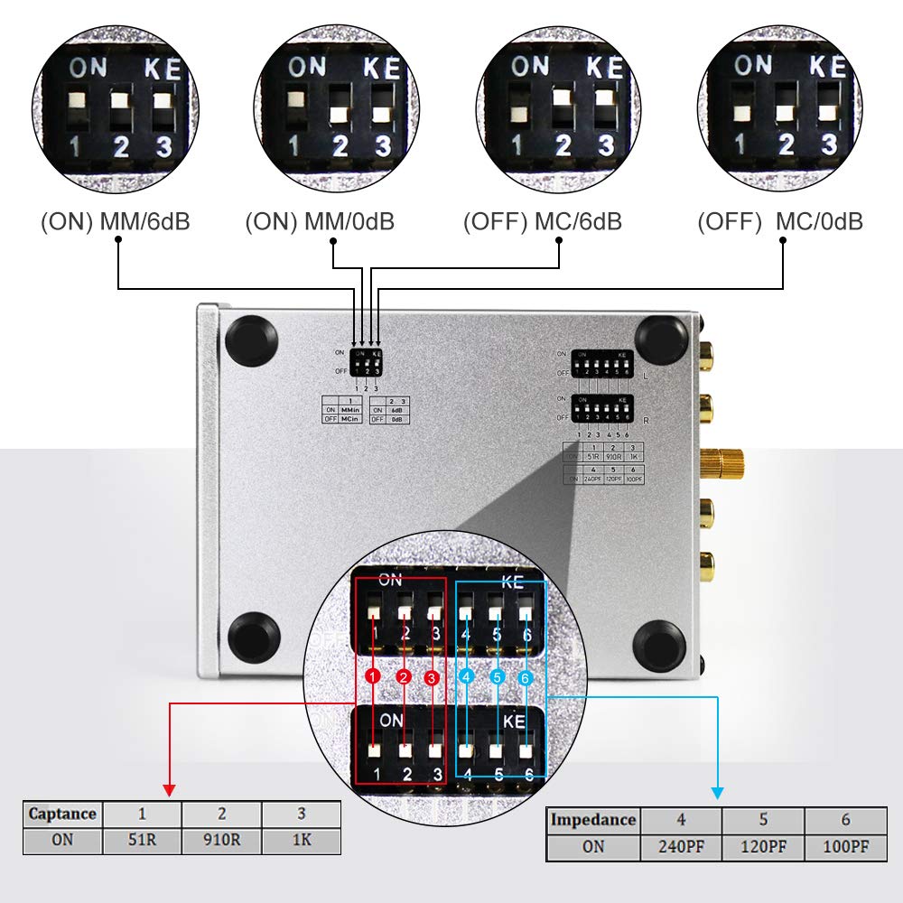 FX AUDIO Box 02 Phono Preamp Low Noise Gain Gear Phonograph