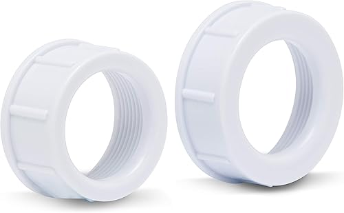 Miniatura 7 de Sealproof Adaptador de manguera de piscina, 30 configuraciones, compatible con la mayoría de bombas, espumaderas y filtros, color blanco