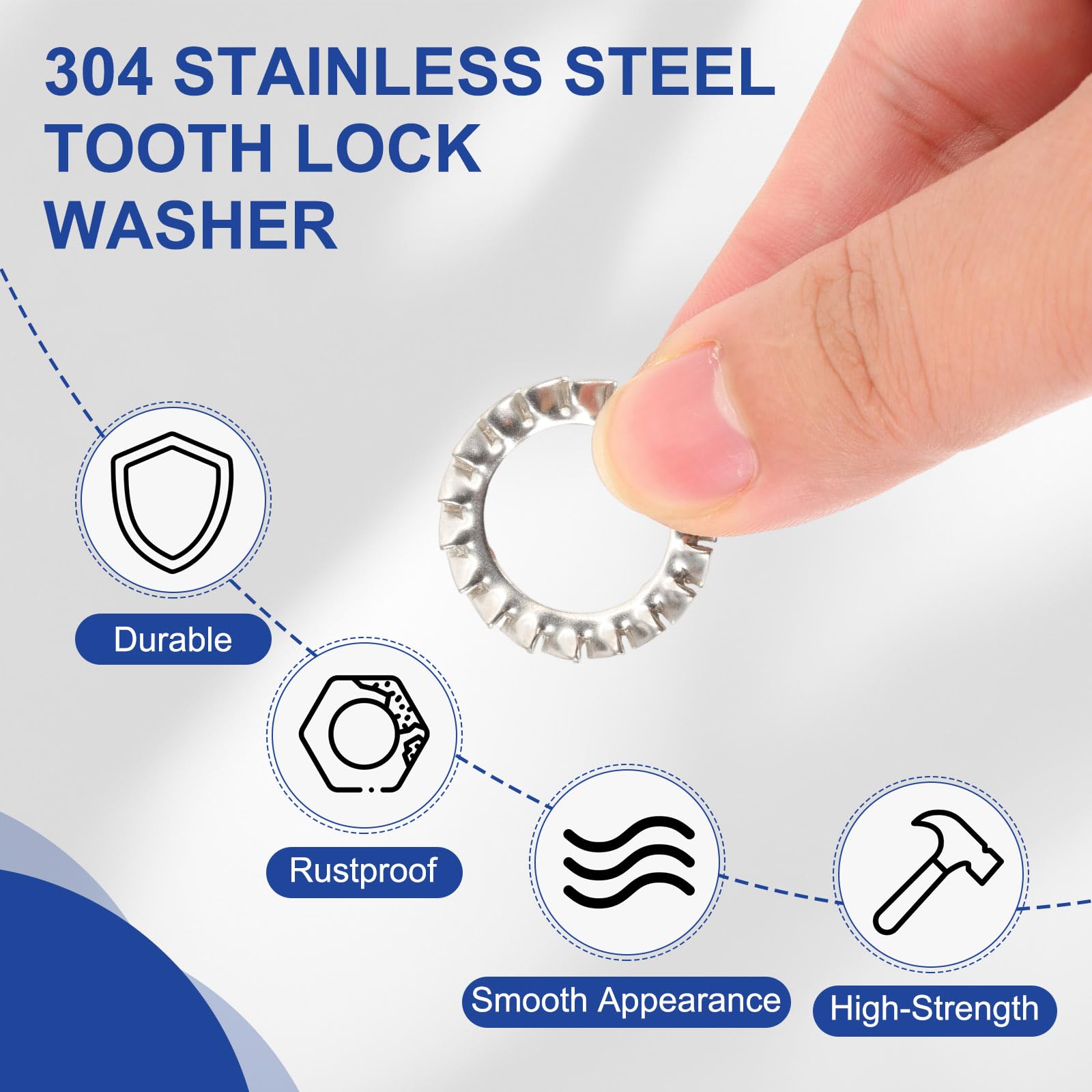PATIKIL M16 External Tooth Lock Washers - Image 3