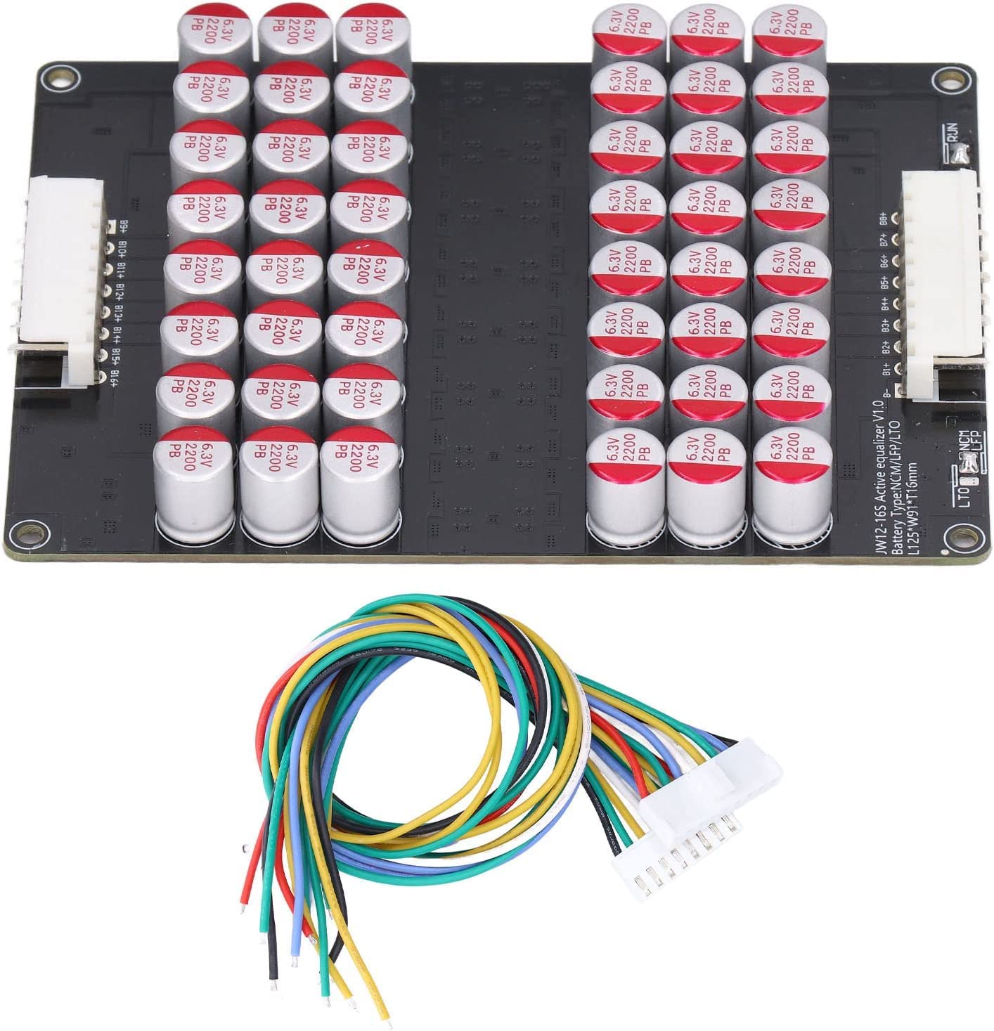 1PCS 16S 5A Li-ion Lifepo4 LTO Al Litio Equalizzatore Attivo Condensatore Bilanciatore 12S-16S
