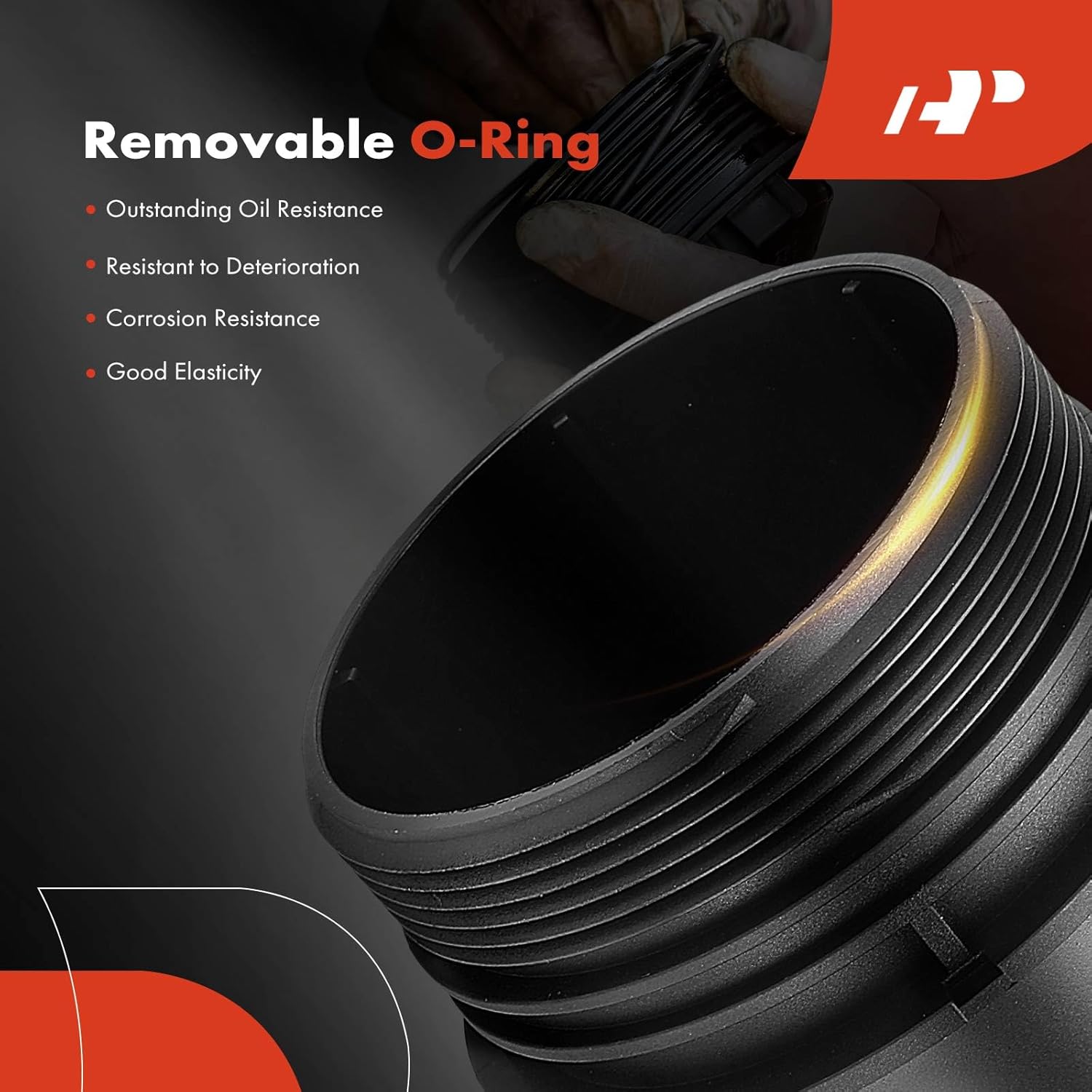 A-Premium Oil Filter Housing Cap Assembly Compatible with Chevrolet Colorado 2016-2022 & GMC Canyon 2016-2022, 2.8L