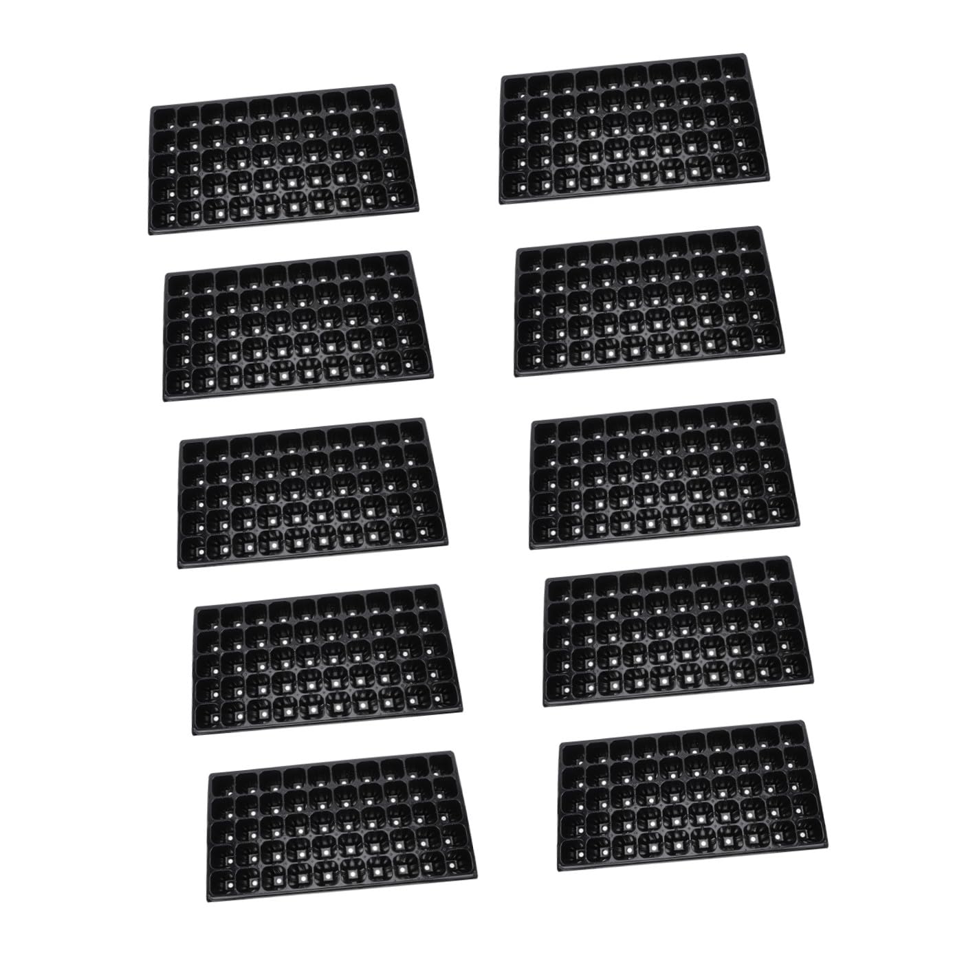 Toddmomy 10 Pièces Plaques de Germination de Plantes Plateaux de Semis Alvéoles pour Fleurs Semences Bac de Démarrage Réutilisable pour Jardinage