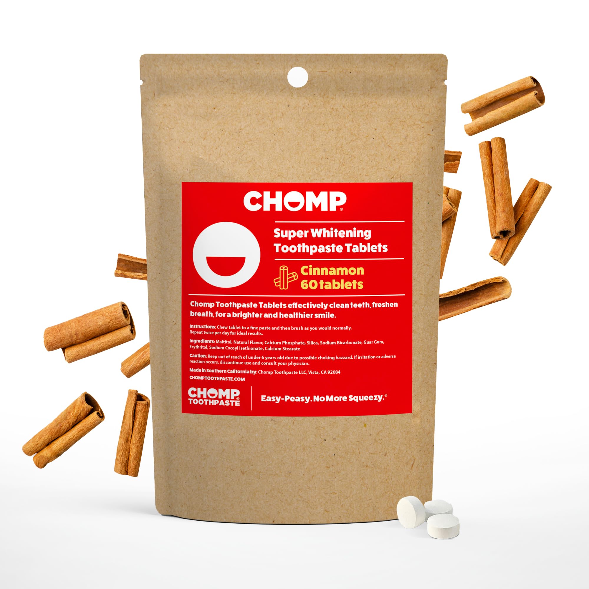 Chomp Toothpaste Tablets Refill Cinnamon