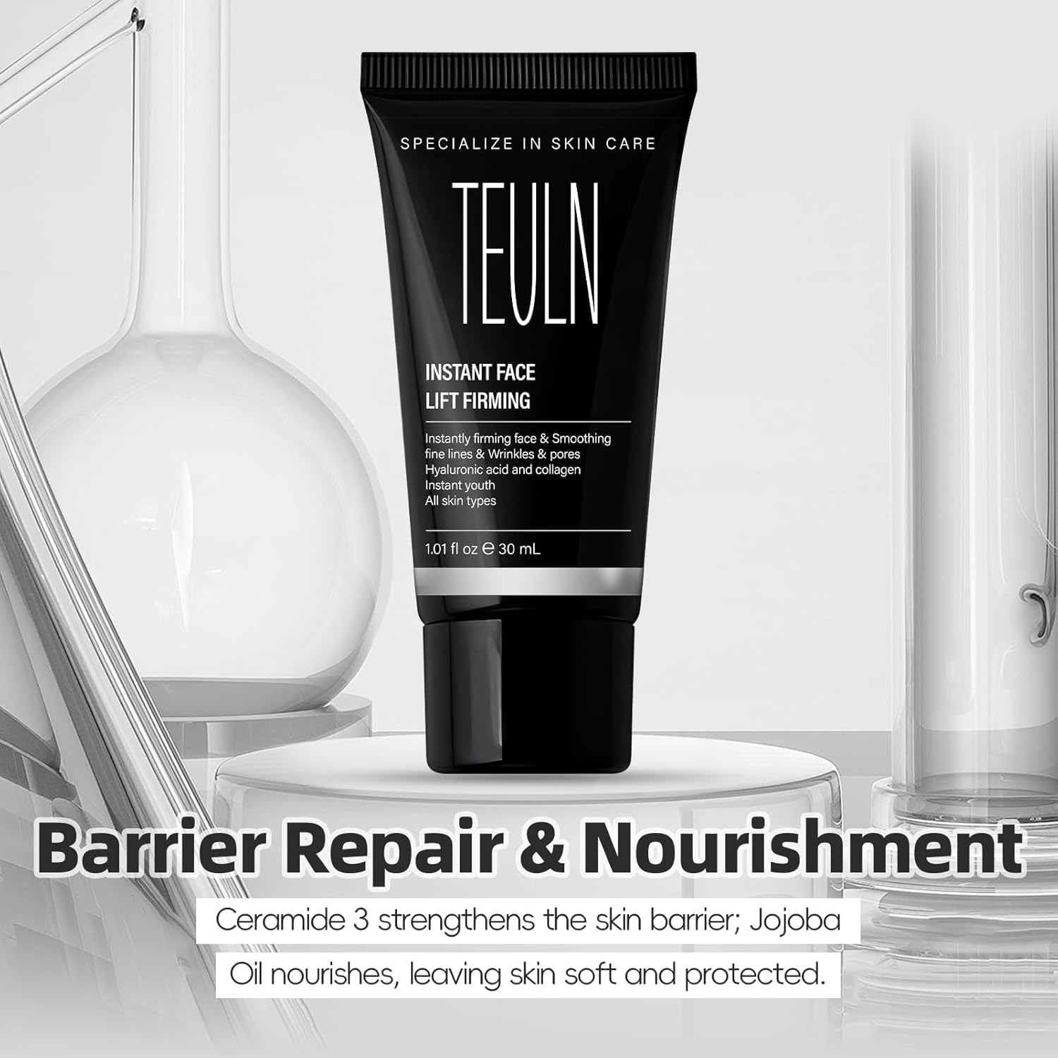 Instant Face Lift Cream,Instant Face Tightener, Anti-Aging Neck Cream for Firming & Tightening, Helps Improve the Look of Sagging Skin on Neck & Face 30ml/1.01oz - Image 6