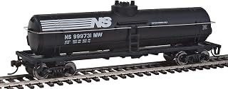 Walthers Trainline Norfolk Southern HO Scale Tank Car 931-1447 - Ready-to-Run Black & White Freight Model Train