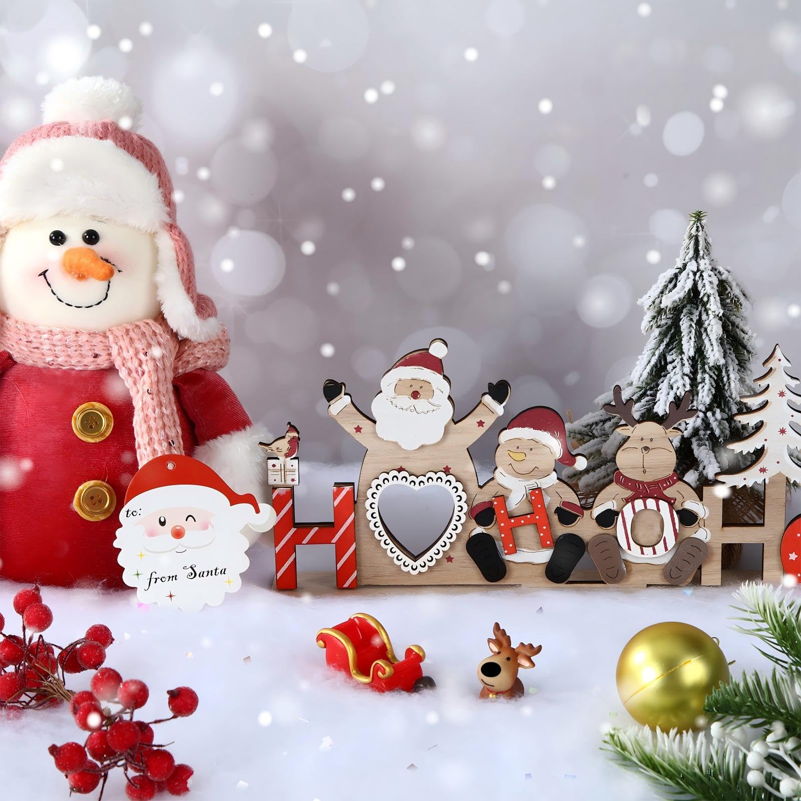 Mdf Led Muzikale Geanimeerde Sneeuw Dorp Scène Kerst Lantaarn Wth Verstelbare Vo