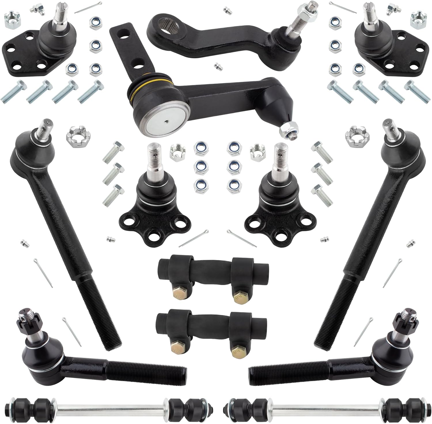 BOXI 14pc Front Suspension Set Fits for Dodge RAM 1500 2000-2001 / FIT RWD/2WD Models ONLY / K7275 ES3539 ES3540 K7366 ES2080 K7365 K7345 K7347