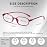 AQWANO 2 Pack Blue Light Blocking Computer Reading Glasses UV Protection Flexible TR90 Frame Lightweight Readers Glasses for Women Men +1.5