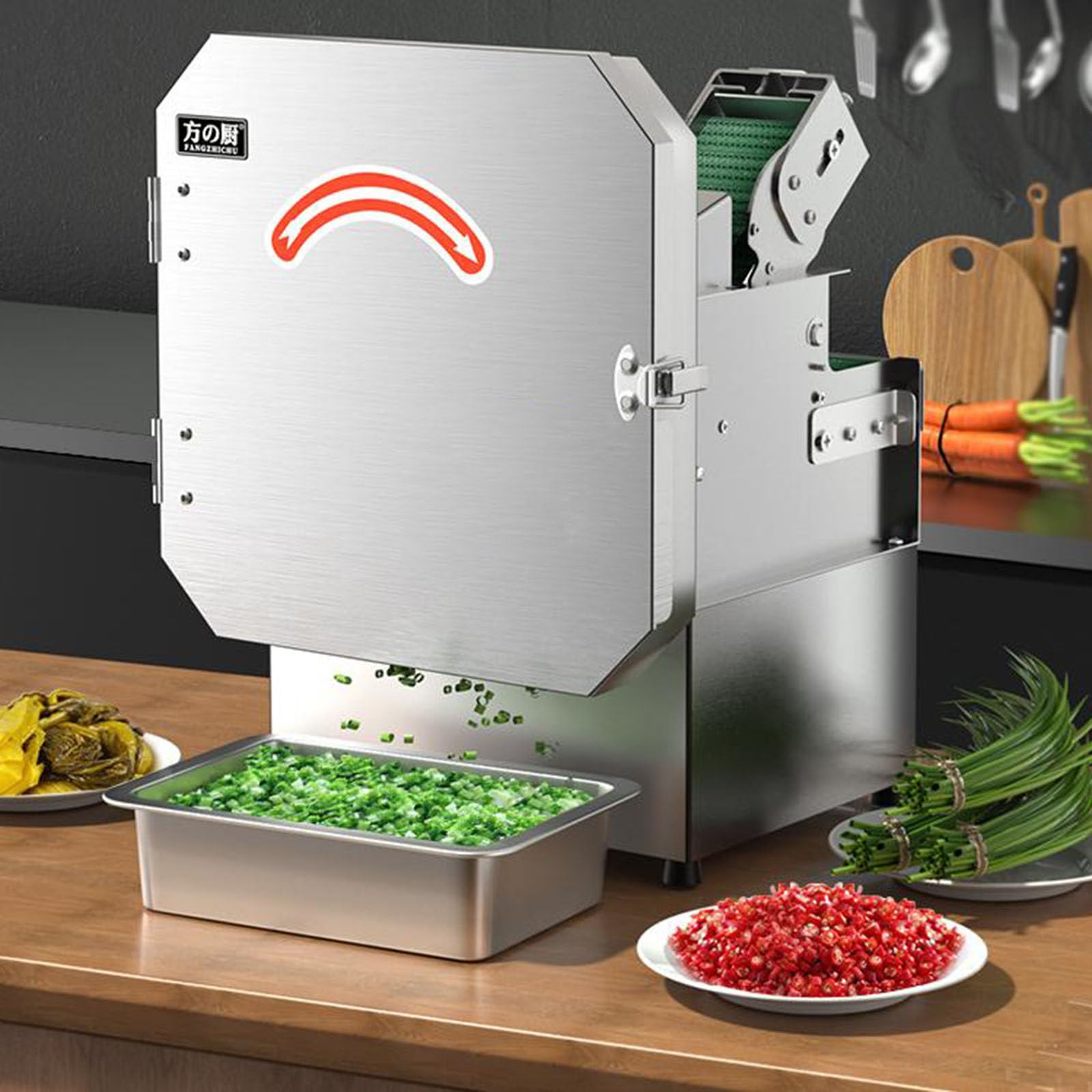 Tagliaverdure Elettrico, Tritatutto Ad Alta velocità per Aglio, Zenzero, Peperoncino, Patate, Cetrioli