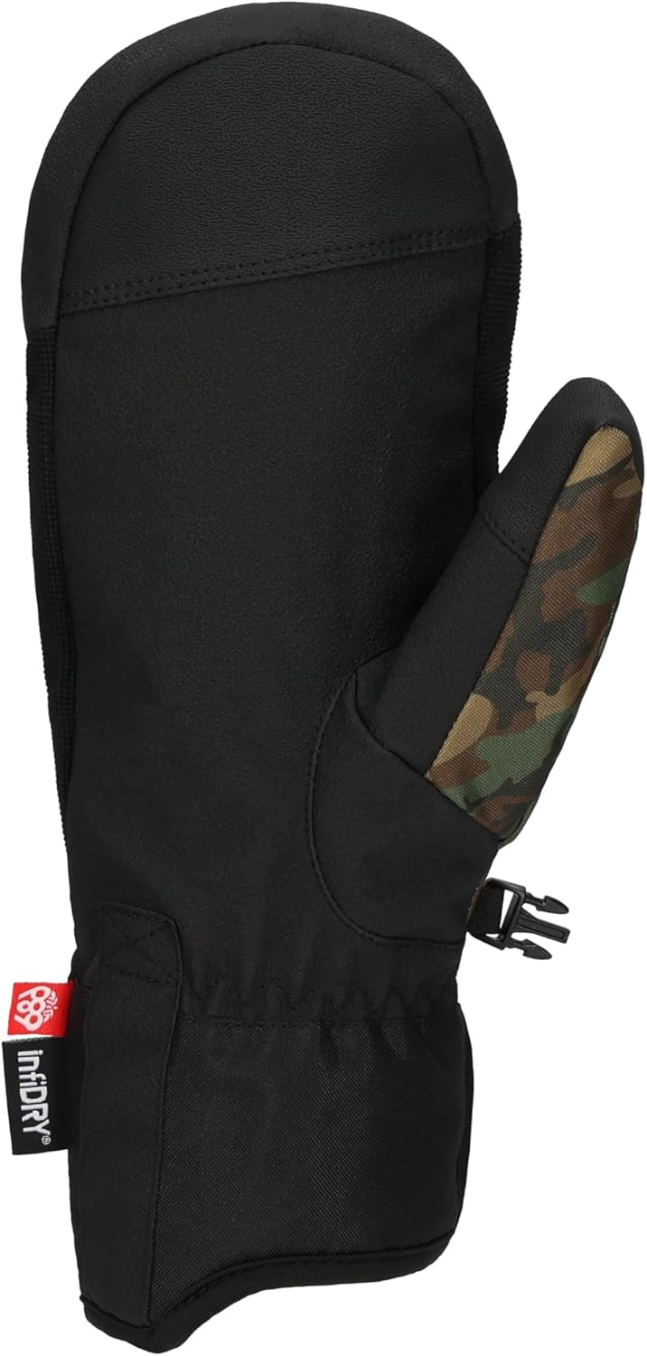 686 Men's Primer Mitt - 10k Fabric with DWR, Micro Tricot Lining, and Adjustable Cuff - Water & Weather Resistant