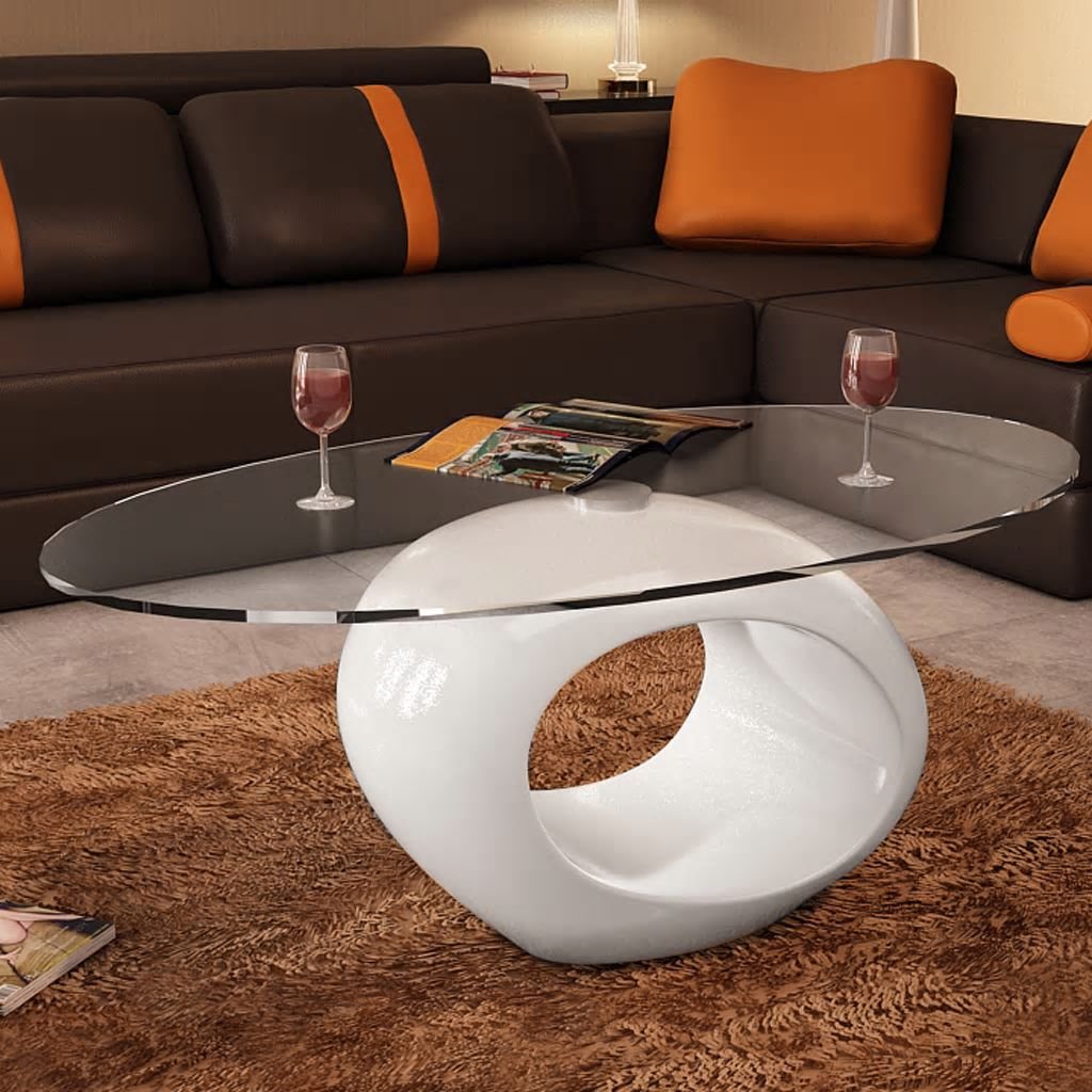 Daonanba Coffee Table Round White