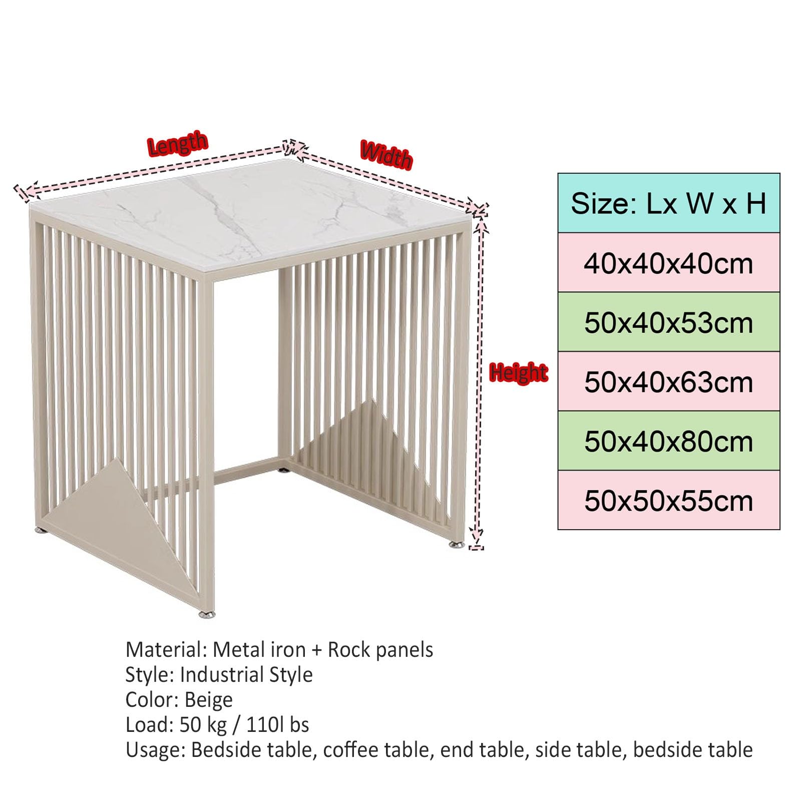 bastidor para máquina barredora Soporte De Almacenamiento Para Fregadores De Metal De Alta Resistencia, Estantería Para Acuarios Con 4 Pies Antideslizantes Ajustables, Mesas De Exposición Domésticas(B