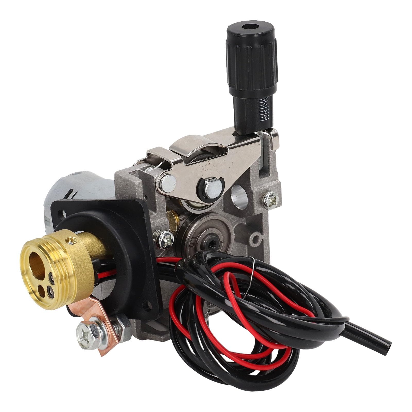 Spawarka z Podajnikiem Drutu, 24 V 40 W, 2–15 M Min. prędkość dla Drutu 0,6–10 Mm Aluminiowy Korpus Spawarka MIG Topnikowa o Kompaktowej Konstrukcji dla Spawarki MIG MAG