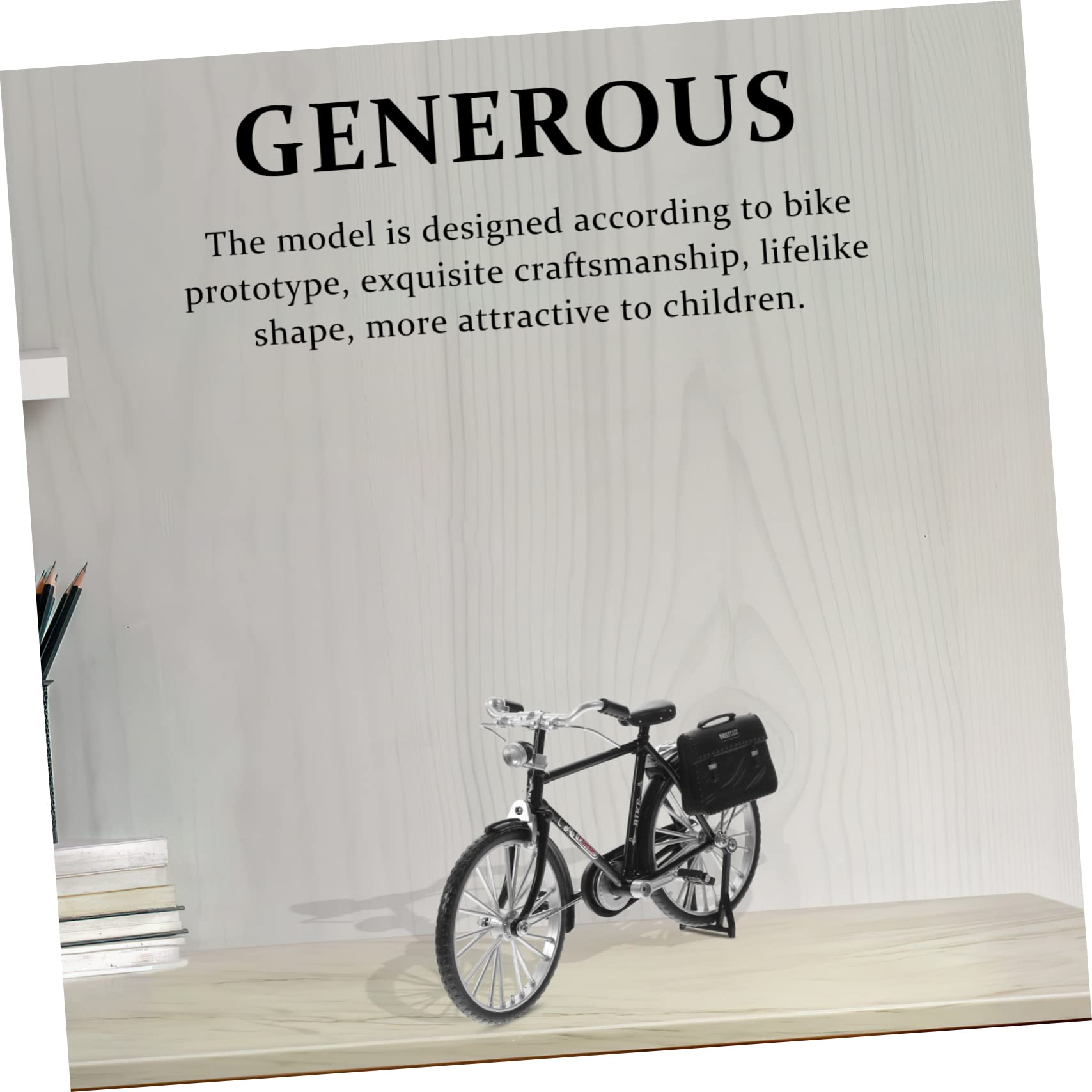 IMIKEYA Vintage Style Bike Model Ornament Sturdy Mini Bike Model Desktop for Boys and Girls Toys
