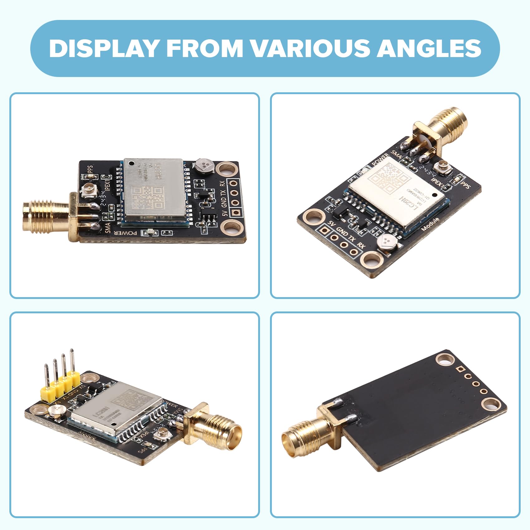 Carte de Station de Base RTK de Haute Précision Quc29h Dual Band L1 L5 GPS High Positioning Module LC29HBA