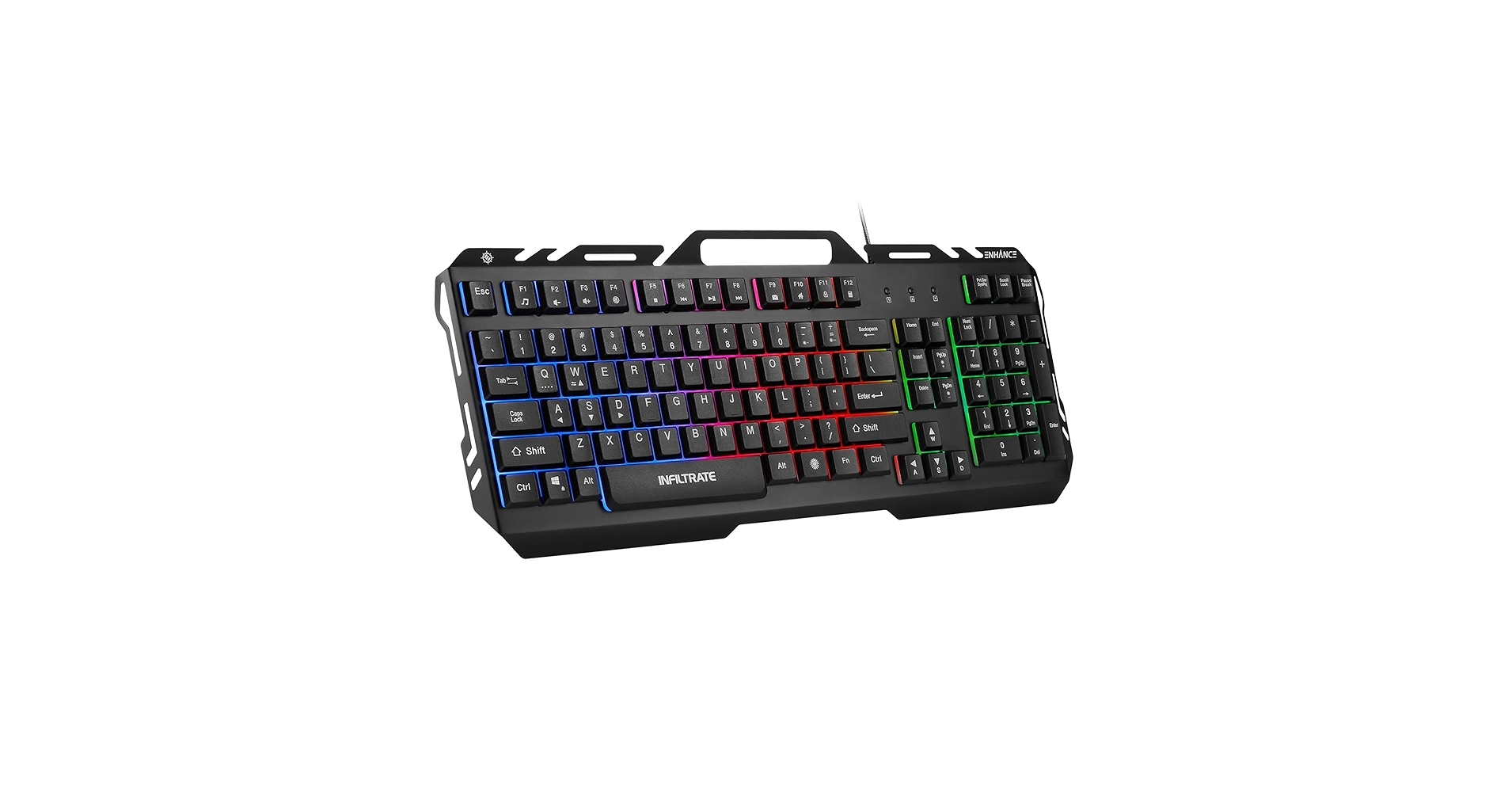 Amazon.com: ENHANCE Infiltrate KL2 Membrane Gaming Keyboard