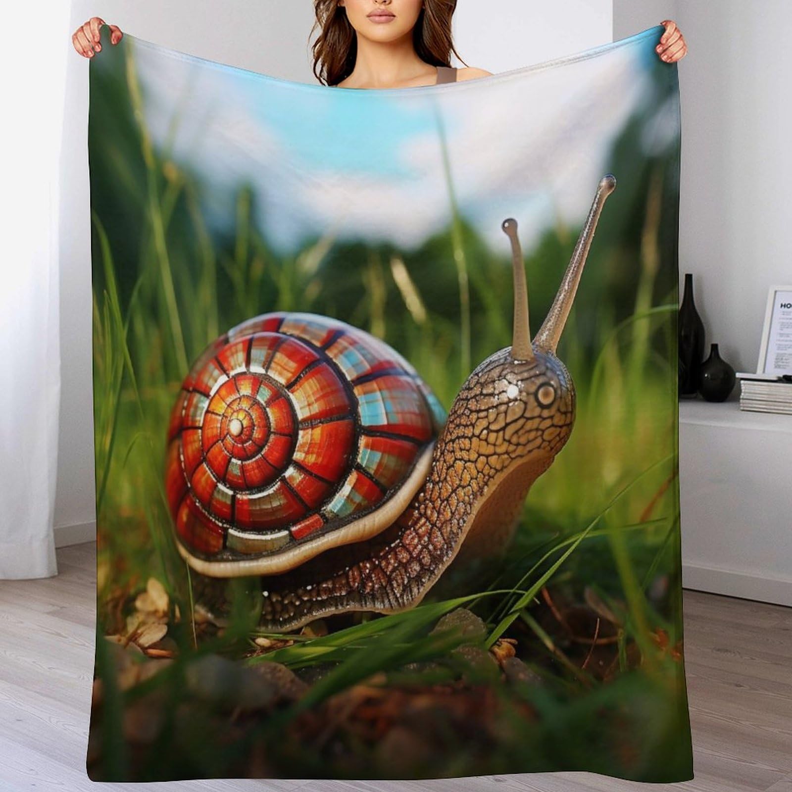 Manta de franela para sofá de 130x150 cm gruesa con forro polar de caracol