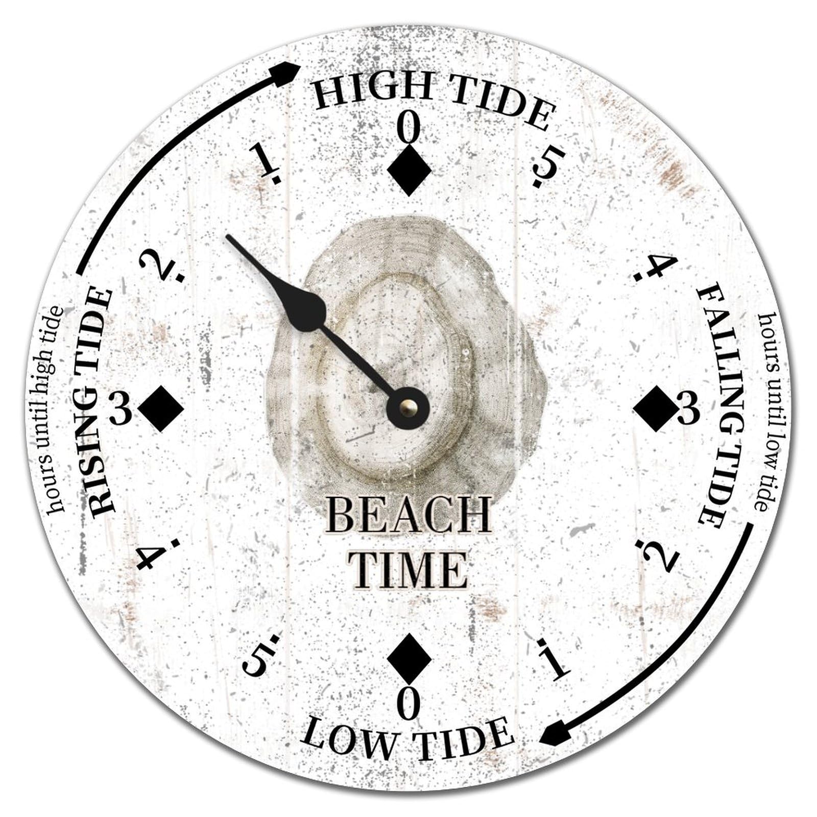 Mouvement nautique précis : horloge marée en bois pour anticiper les marées avec style