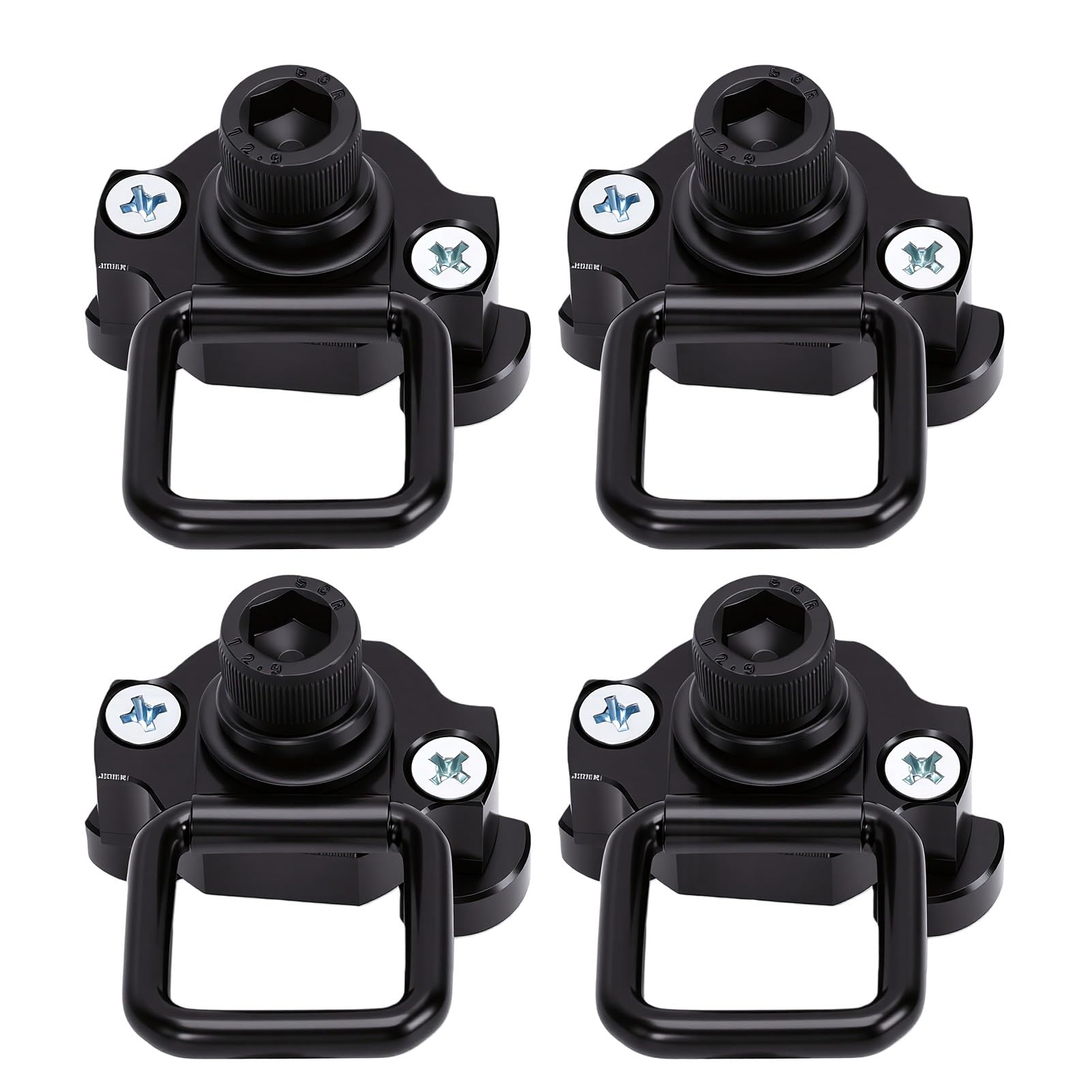 Anclajes de Amarre con Anillo en D para ATV UTV, Puntos de Seguridad Adicionales Confiables para Trabajo Al Aire Libre, Paquete de 4