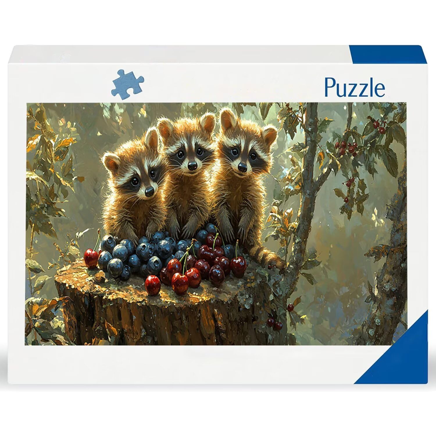 Puzzle 1100 Puzzle Erwachsene, EIN Herausforderndes Rätsel, Puzzles-Geschenk 87x42cm, Puzzlespiele für Die Ganze Familie, Geschenke für Frauen Männer, Thema: Tiere Kleine Waschbären j-187