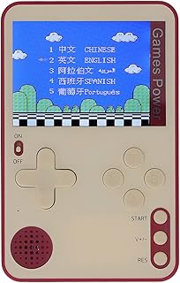 Game Console, 2.4inch Color Screen Handheld Game Machine Mini Ultra Thin Portable Preloaded Game Console(Red) Handheld Game Console