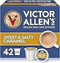 Victor Allen's Coffee Sweet and Salty Caramel Flavored Cappuccino Mix, 42 Count, Single Serve K-Cup Pods for Keurig K-Cup Brewers Brewers (Packaging May Vary)