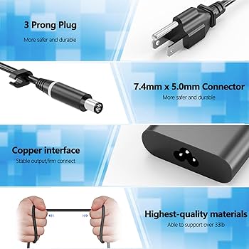 Amazon.com: Slim 240W 19.5V 12.31A Adapter Charger for Dell