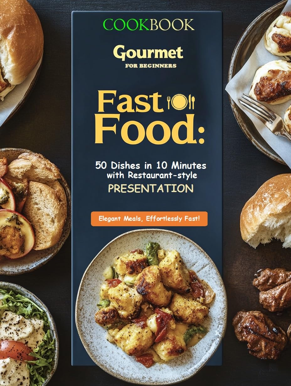 Gourmet Fast Food: 50 Dishes in 10 Minutes with Restaurant-style Presentation: cookbook for beginners