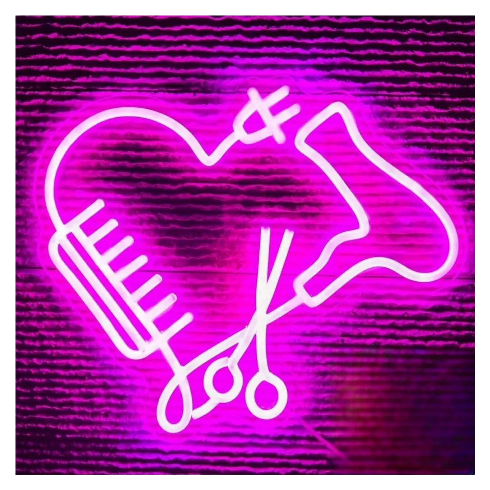 LEMST Sign Lamp Hair Salon Neon Sign, Suitable for Beauty Salon,Beauty Salon Studio Decorated Commercial Sign 30.8x35.5cm