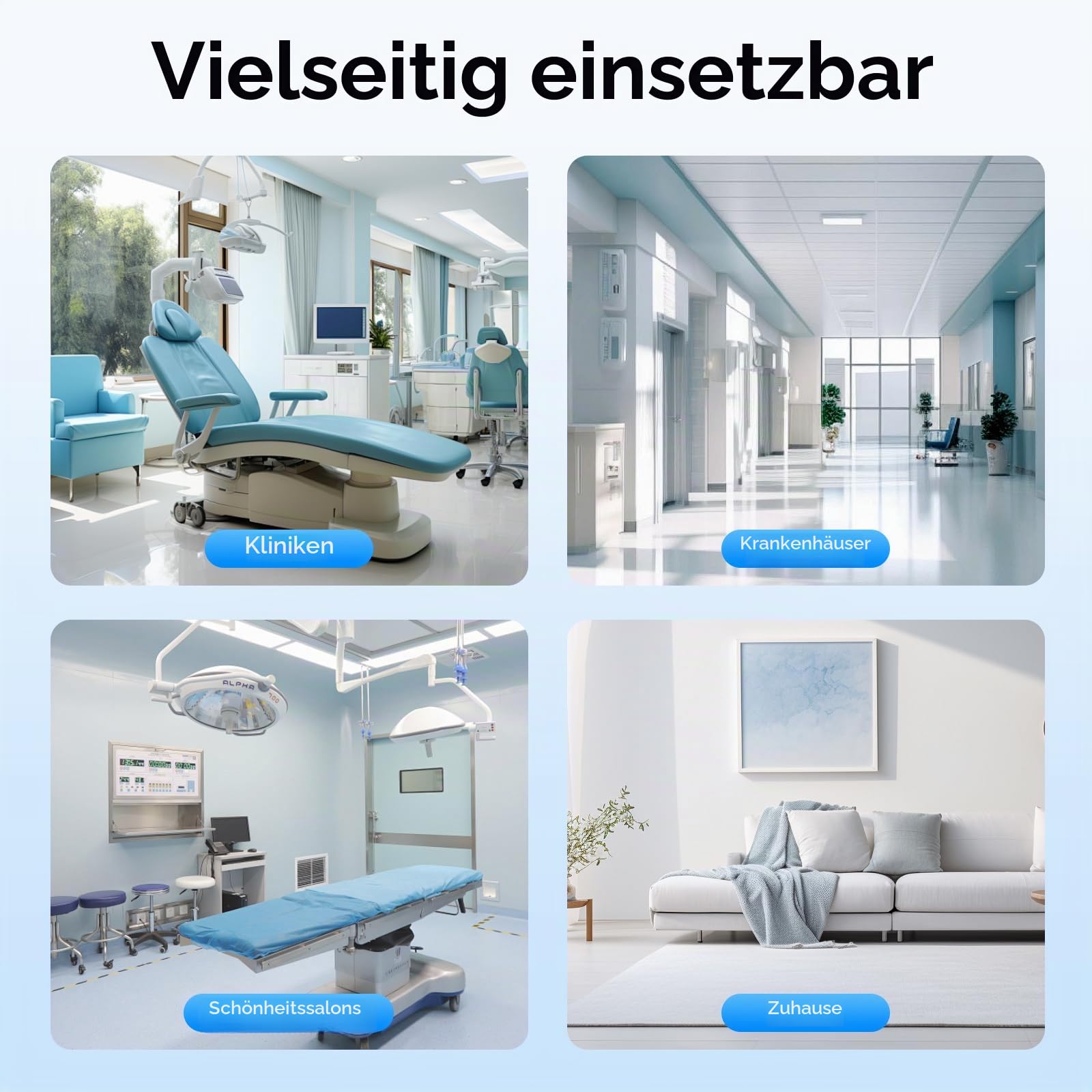 Dental LED Whitening Lampe, Teeth Whitening Device mit Rädern, Timer und Klinikeinstufung Zahnaufhellung Accelerator Zahn Bleaching – 3 Lichtfarben & Touchscreen