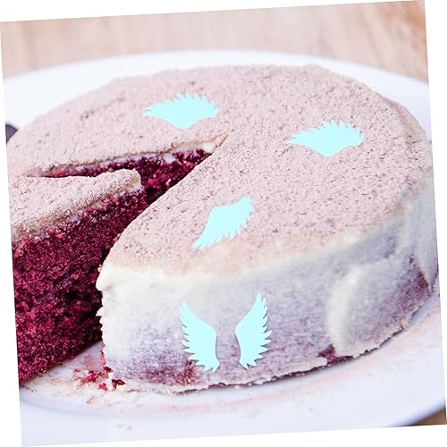 Miniatura 4 de Artibetter Decoración para cupcakes de papel de arroz para cumpleaños, decoración de postre, adorno de pastel, alas de ángel, púas de magdalenas,