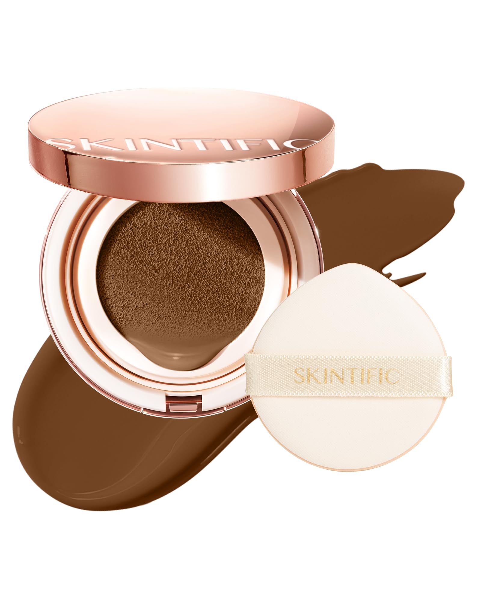SKINTIFIC US STORE SKINTIFIC Full Coverage Cushion Foundation #45W Chestnut