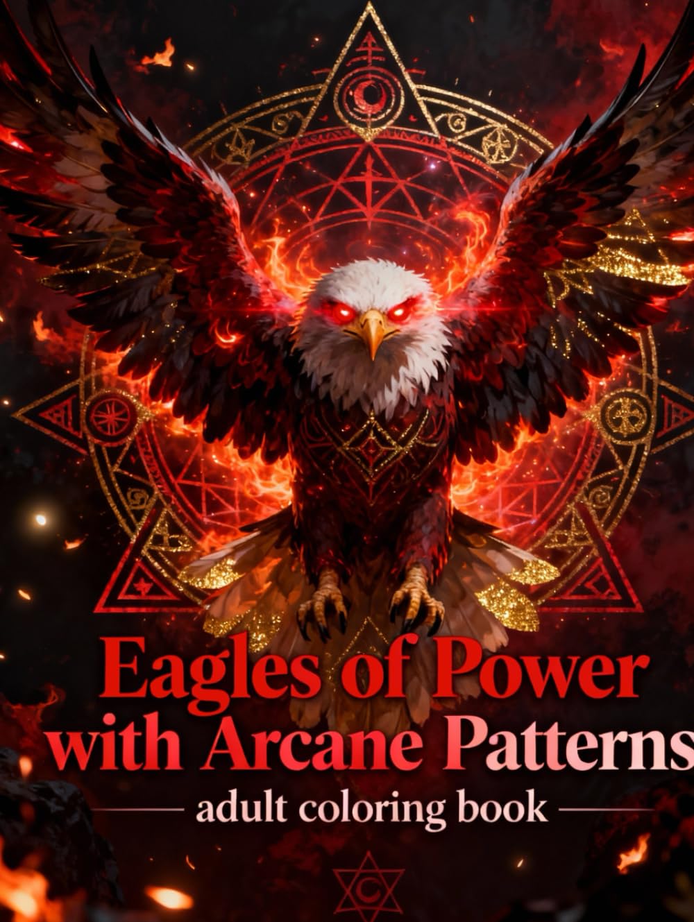 Eagles of Power with Arcane Patterns: A Mystical Adult Coloring Book Featuring Majestic Eagles, Sacred Geometry, and Intricate Arcane Designs for Relaxation and Creativity (Legends of Feather & Fur)