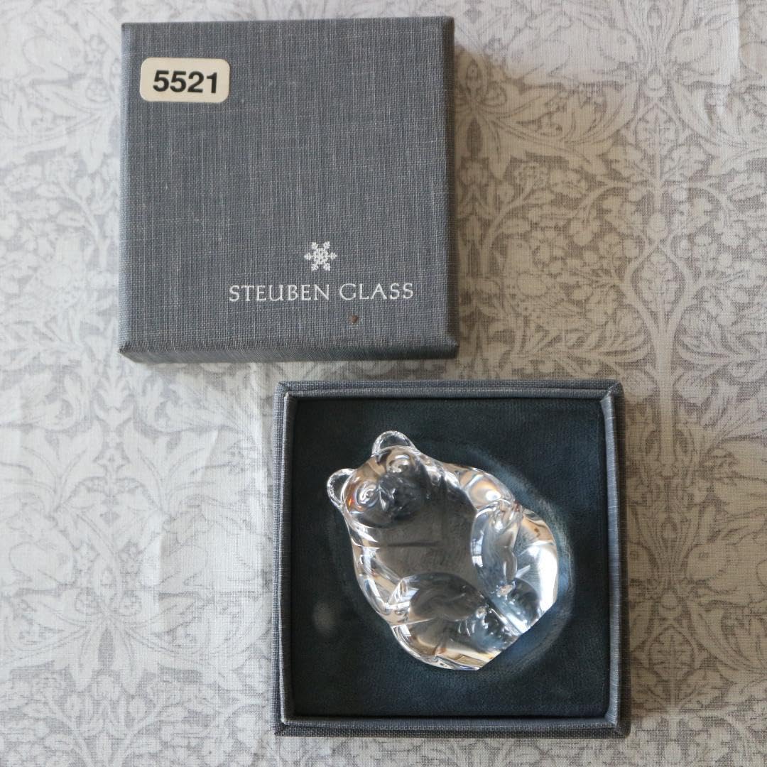 希少　STEUBEN GLASS スチューベングラス 熊 ベア Amazon | STEUBEN GLASS スチューベングラス 熊 ベア | ノー