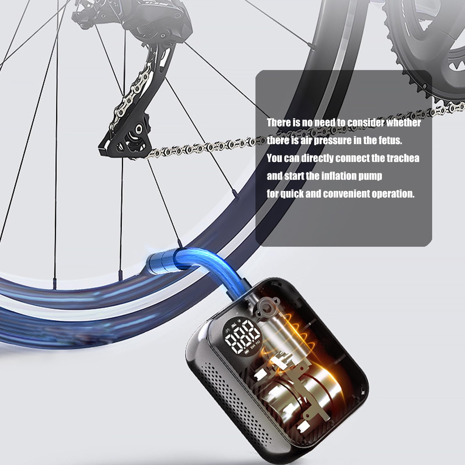 Compresor de aire portátil recargable para coches, bicicletas, scooters eléctricos, neumáticos