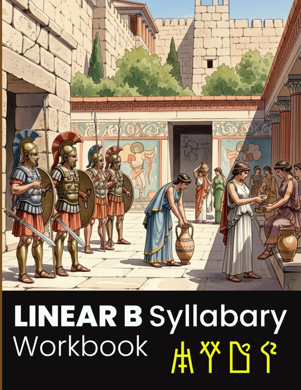 Linear B Syllabary Tracing Workbook: Ancient Mycenaean Script for Kids and Adults: Trace Over 50 Symbols of the Bronze Age Greek Syllabary – With English Pronunciation Guide and Writing Practice