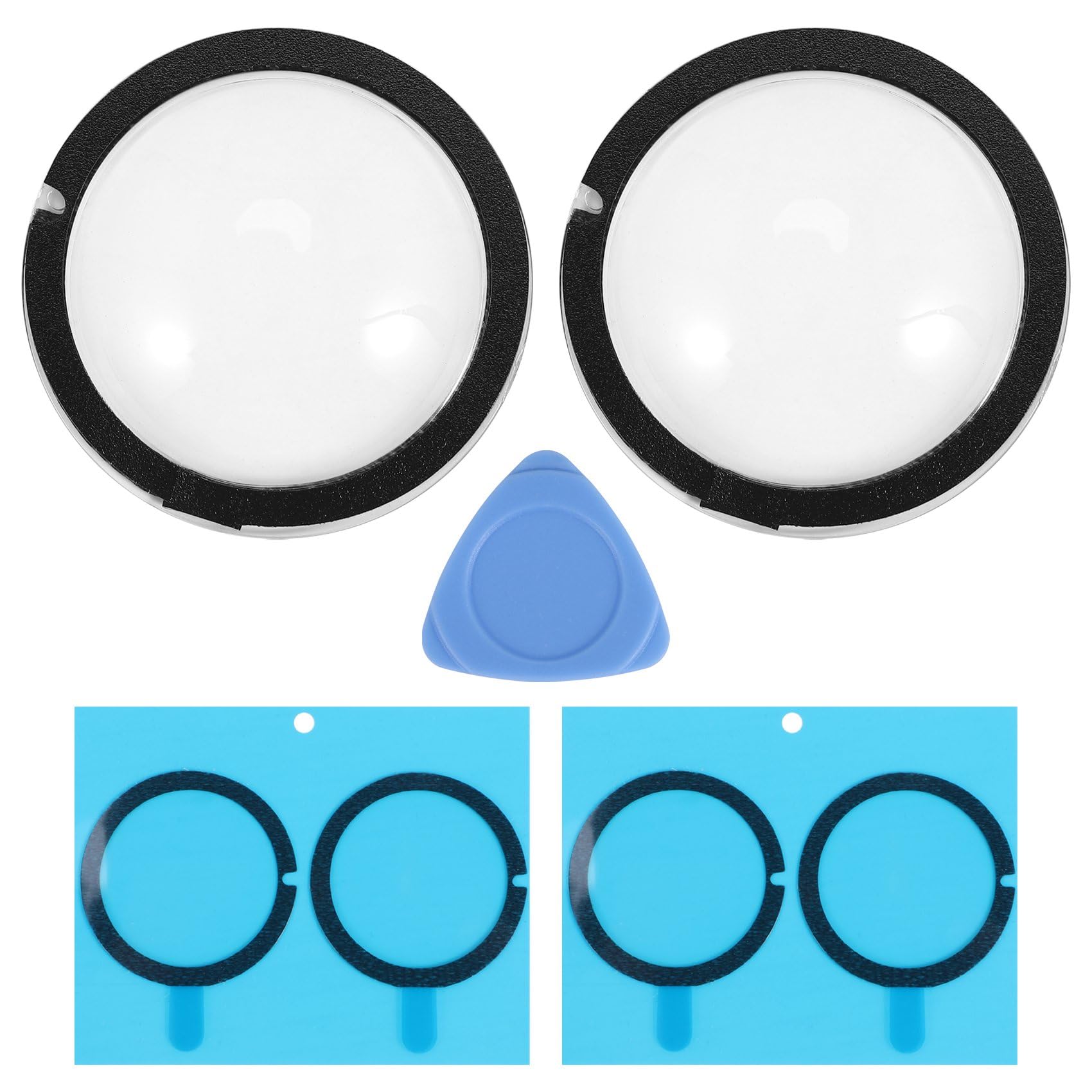 Generic Tucus Multitool Accessories - Lens Guards Camera Body Sticky Protector Cover Kits Lens Cap with Adhesive for Insta 360 ONE X2